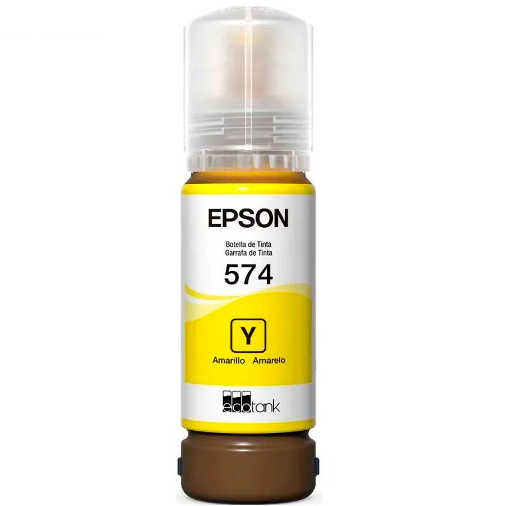 Epson Botella de Tinta T574420 AL Ecotank L8050 Color Amarillo - Imagen 2