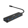 Genius Hub USB-C de 4 Puertos Compacto Negro - Imagen 2