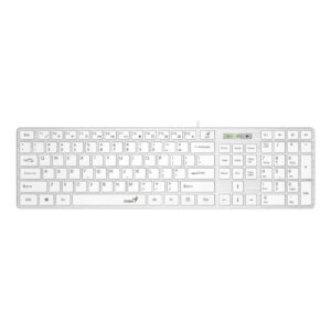 Genius Teclado SlimStar 126 USB Blanco Slim Compacto
