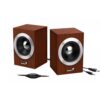 Genius Parlantes Estéreo SP-HF280 USB Madera Diseño Compacto