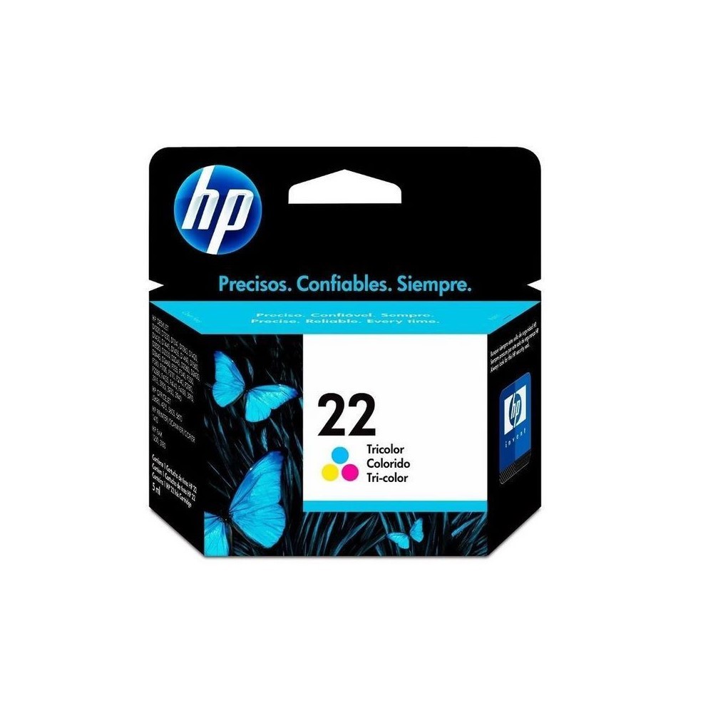 HP Cartucho Tricolor 22 Original Para Impresoras DeskJet 3910