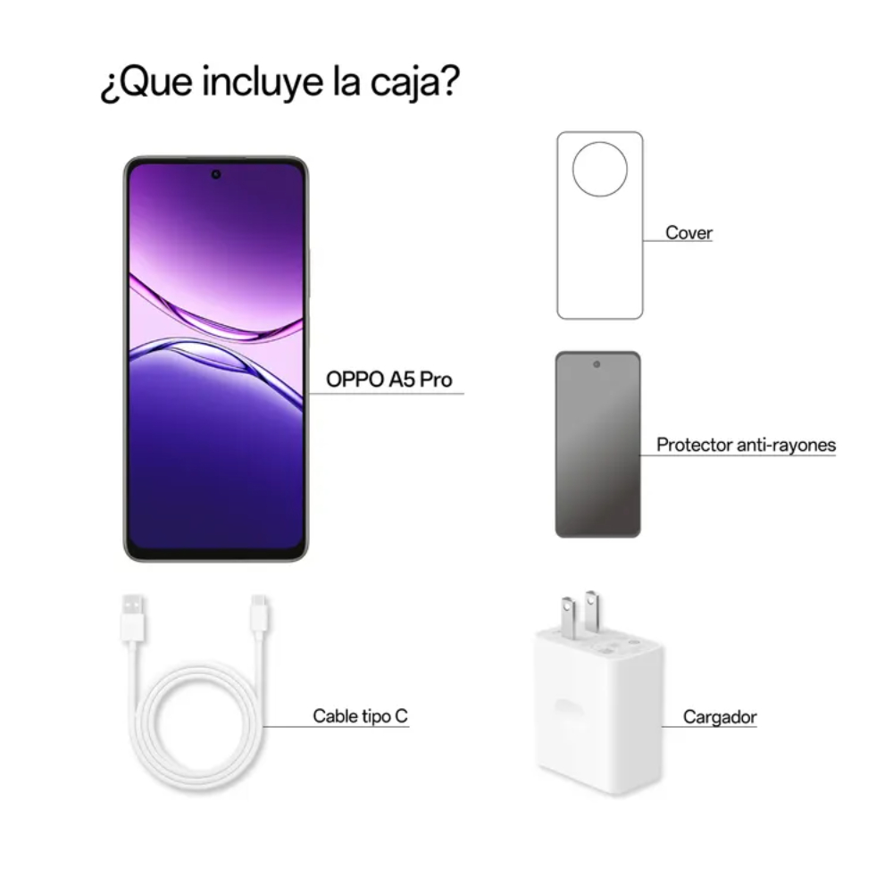 Oppo Celular A5 Pro 5G 256GB 8GB Café - Imagen 2