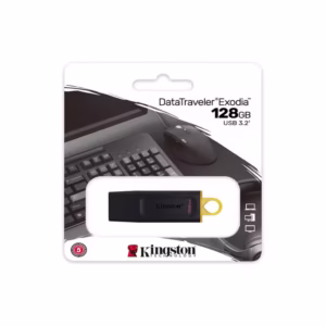 Kingston Memoria USB 128GB DataTraveler Exodia Color Negro Amarillo