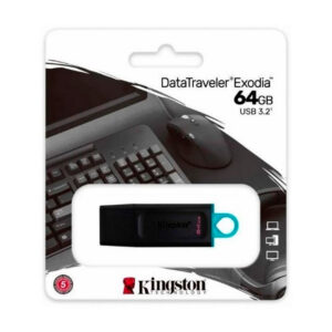 Kingston USB 3.2 Gen 1 DataTraveler Exodia 64GB Black Teal