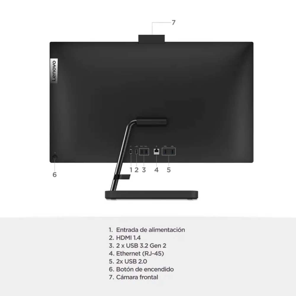 Lenovo Todo en Uno A100 Intel Core i3 N305 8GB 512GB Linux - Imagen 2