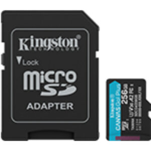Kingston Memoria micro sd 256GB Canvas Go Plus Gen4 200MB/s A2 U3 V30 Card