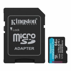 Kingston Memoria Micro SD 64GB Canvas Go Plus Gen4 200MB/s