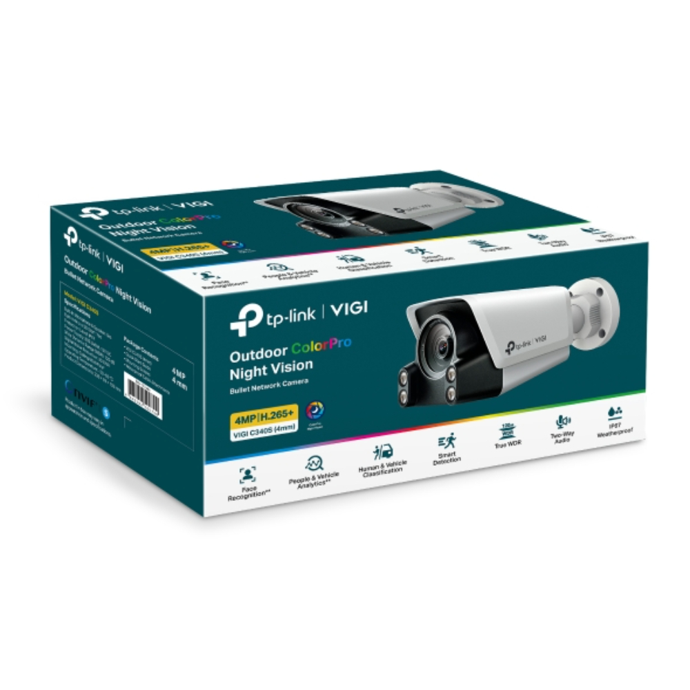 TP-Link Cámara de Red Tipo Bala C340S de 4 MP Visión Nocturna - Imagen 4