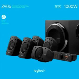 Logitech Parlante Z906 5.1 Potencia 500W Subwoofer 165W Negro