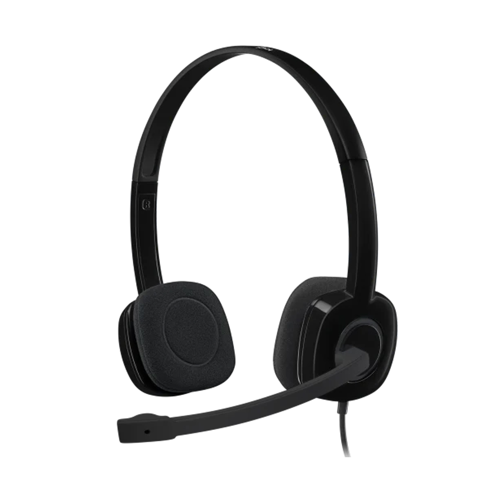 Logitech Diadema H151 Cable 1.8m Micrófono Giratorio Negro