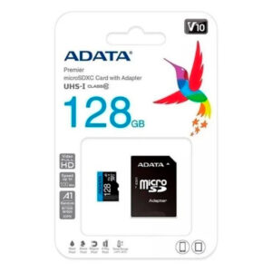 Adata Micro SD 128GB Clase 10 con Adaptador